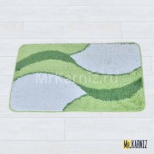 Коврик в ванную Линия зеленый